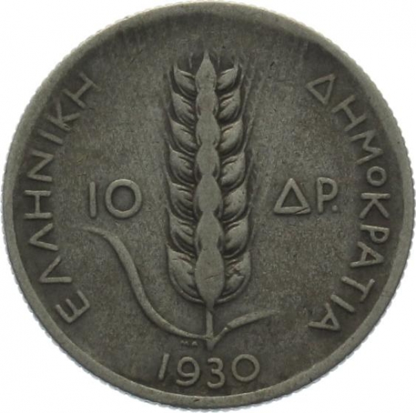 Griechenland 10 Drachmen 1930